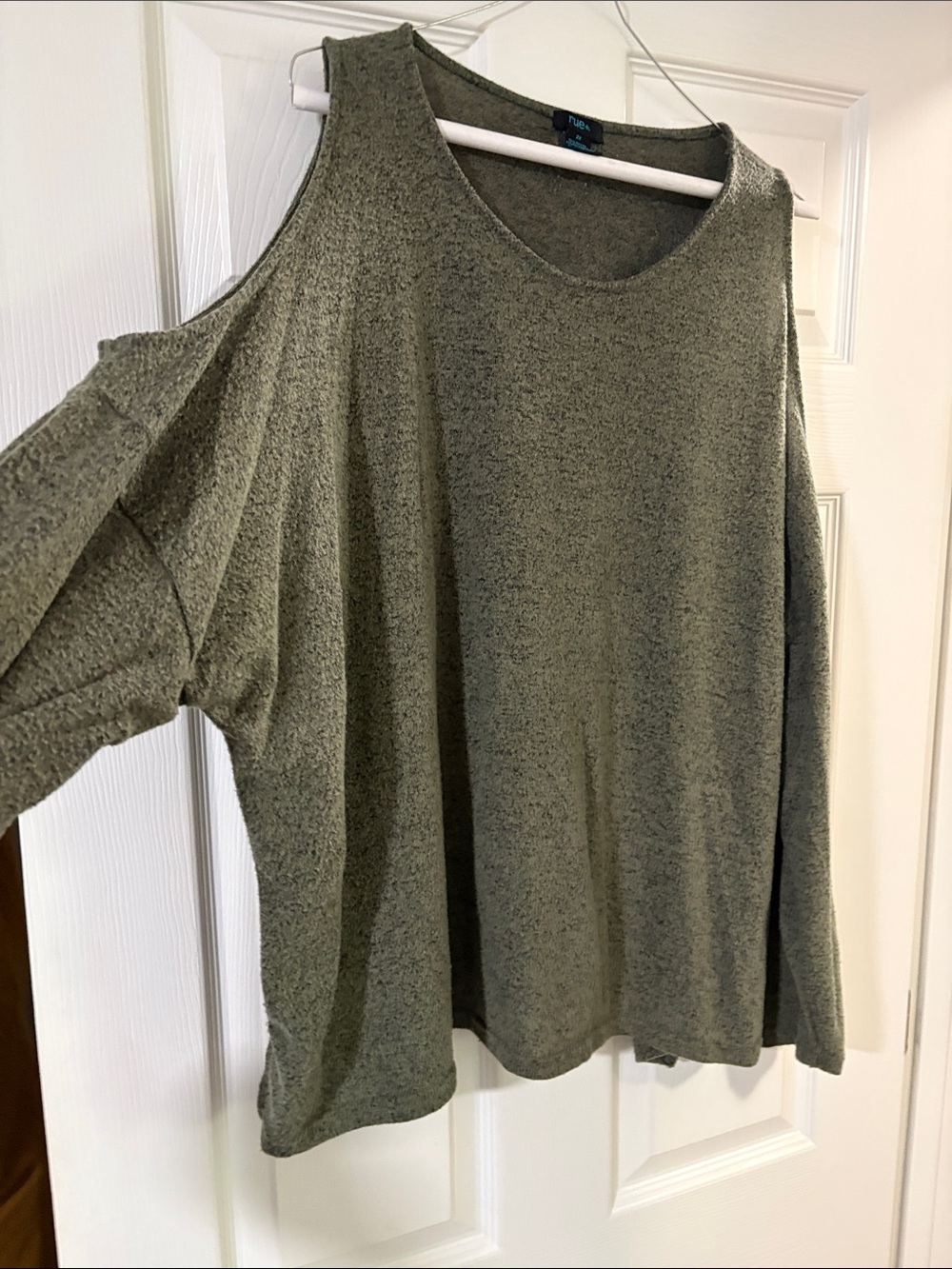 Rue21 Olive Green Cold-Shoulder Tunic Top 2X